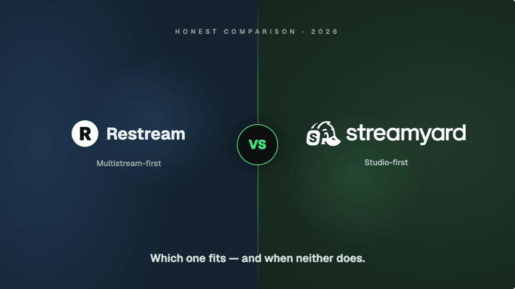 Restream vs StreamYard (2026): Which One Fits?